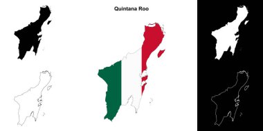 Quintana Roo durum ana hat haritası seti