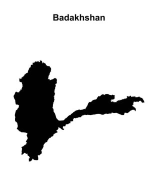 Badakhshan vilayeti boş ana hat haritası