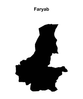 Faryab eyaleti boş ana hat haritası