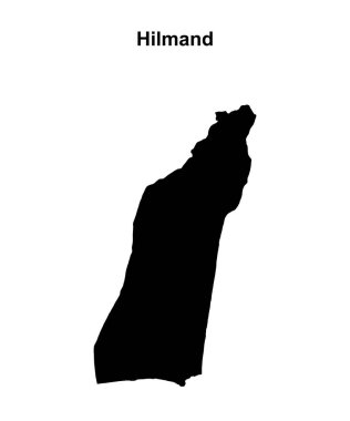 Hilmand bölgesi boş ana hat haritası