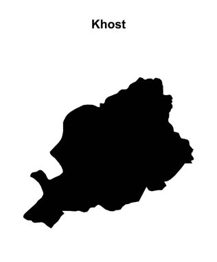 Khost eyaleti boş ana hat haritası