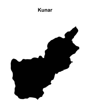 Kunar bölgesi boş ana hat haritası