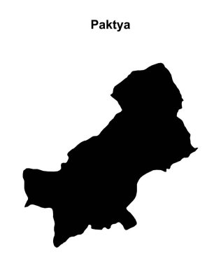 Paktya vilayetinin boş dış hat haritası