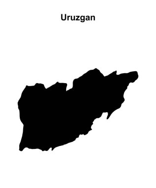 Uruzgan bölgesi boş ana hat haritası