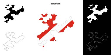 Solothurn kanton ana hat haritası ayarlandı