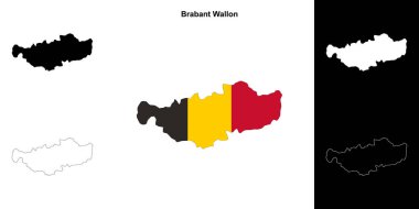 Brabant Wallon eyalet ana hat haritası ayarlandı