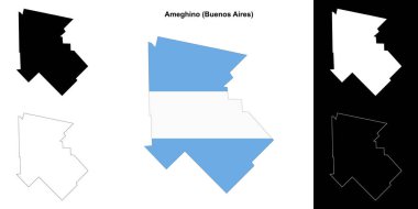 Ameghino Departmanı (Buenos Aires) ana hat haritası ayarlandı