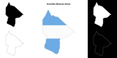 Arrecifes Departmanı (Buenos Aires) ana hat haritası seti