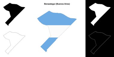 Berazategui Bölümü (Buenos Aires) ana hat haritası seti