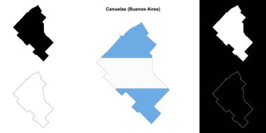 Canuelas Departmanı (Buenos Aires) ana hat haritası ayarlandı