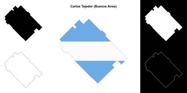 Carlos Tejedor Departmanı (Buenos Aires) ana hat haritası ayarlandı