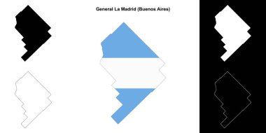 General La Madrid Departmanı (Buenos Aires) ana hat haritası oluşturuldu