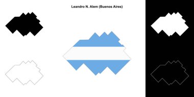 Leandro N. Alem Departmanı (Buenos Aires) ana hat haritası seti