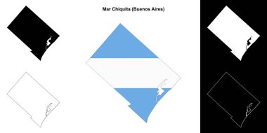 Mar Chiquita Departmanı (Buenos Aires) ana hat haritası seti