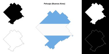 Pehuajo Departmanı (Buenos Aires) ana hat haritası seti