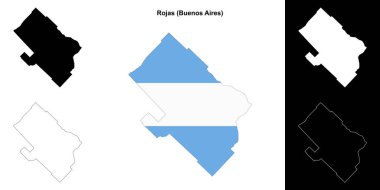 Rojas Departmanı (Buenos Aires) ana hat haritası ayarlandı