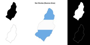 San Nicolas Departmanı (Buenos Aires) ana hat haritası oluşturuldu