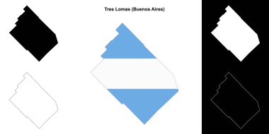 Tres Lomas Departmanı (Buenos Aires) ana hat haritası ayarlandı