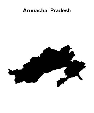 Arunachal Pradesh devlet haritası boş