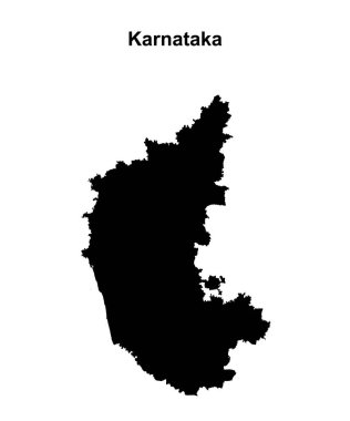 Karnataka durumu boş ana hat haritası