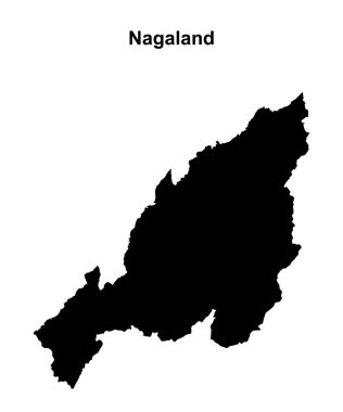 Nagaland durumu boş ana hat haritası