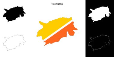 Trashigang bölge ana hat haritası seti