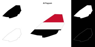 Al Fayyum Valiliği ana hat haritası seti