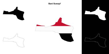 Bani Suwayf Valiliği ana hat haritası seti