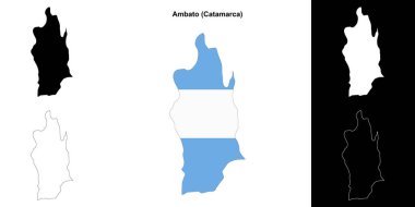 Ambato bölümü (Catamarca) ana hat haritası seti