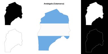 Andalgala bölümü (Catamarca) ana hat haritası seti