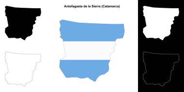 Antofagasta de la Sierra Departmanı (Catamarca) ana hat haritası seti