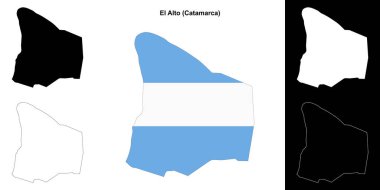 El Alto bölümü (Catamarca) ana hat haritası seti