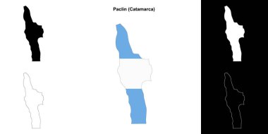 Paclin bölümü (Catamarca) ana hat haritası seti
