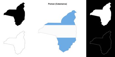 Poman bölümü (Catamarca) ana hat haritası seti
