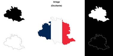 Ariege departmanı ana hat haritası ayarlandı