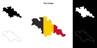 Huy arrondissement ana hat haritası seti