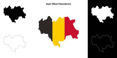 Cüzdan arrondissement ana çizgi haritası ayarlandı