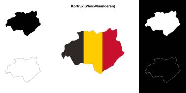 Kortrijk arrondissement ana hat haritası ayarlandı