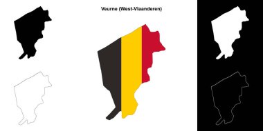 Veurne arrondissement ana hat haritası seti