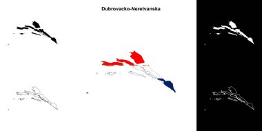 Dubrovacko-Neretvanska ilçesi ana hat haritası ayarlandı