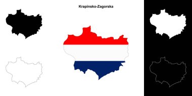 Krapinsko-Zagorska ilçe ana hatları haritası ayarlandı