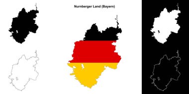Nurnberger Land (Bayern) boş ana hat haritası ayarlandı