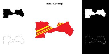 Benxi boş çizgi haritası seti