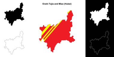 Enshi Tujia ve Miao 'nun ana hatları boş.