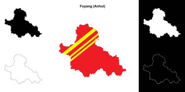 Fuyang boş dış hat haritası seti