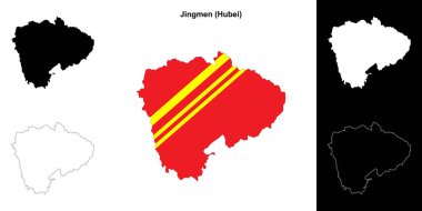 Jingmen boş ana hat haritası seti