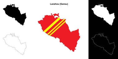 Lanzhou boş ana hat haritası seti