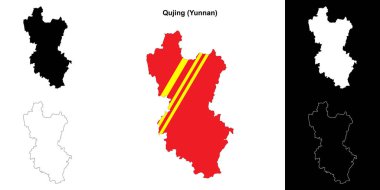 Qujing boş dış hat haritası seti
