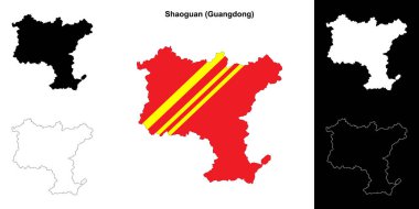 Shaoguan boş ana hat haritası seti