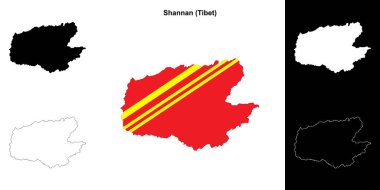 Shannan boş çizgi haritası ayarlandı